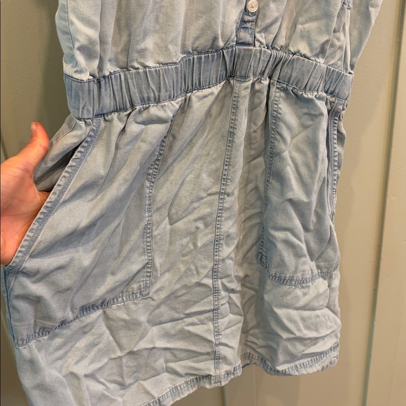 Carve Designs Hadley Chambray Dress Large — Coastal Chic Denim Blue | Minimalist - Picture 5 of 9